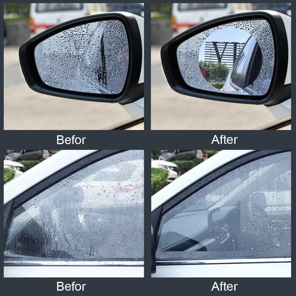 Auto Rückspiegel Fensterfolie Wasserdicht Anti-Beschlag (2 x)